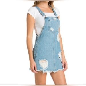 Cello Denim overall dress